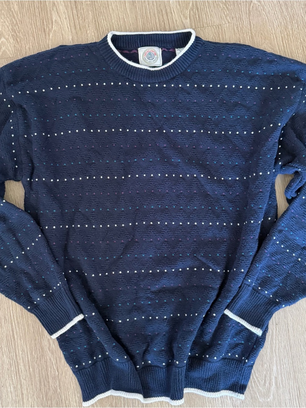 VTG Cape Isle knitters sweater grandpacore sz L